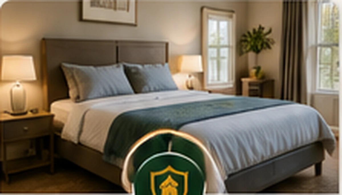 Clean furnished bedroom in a shared home